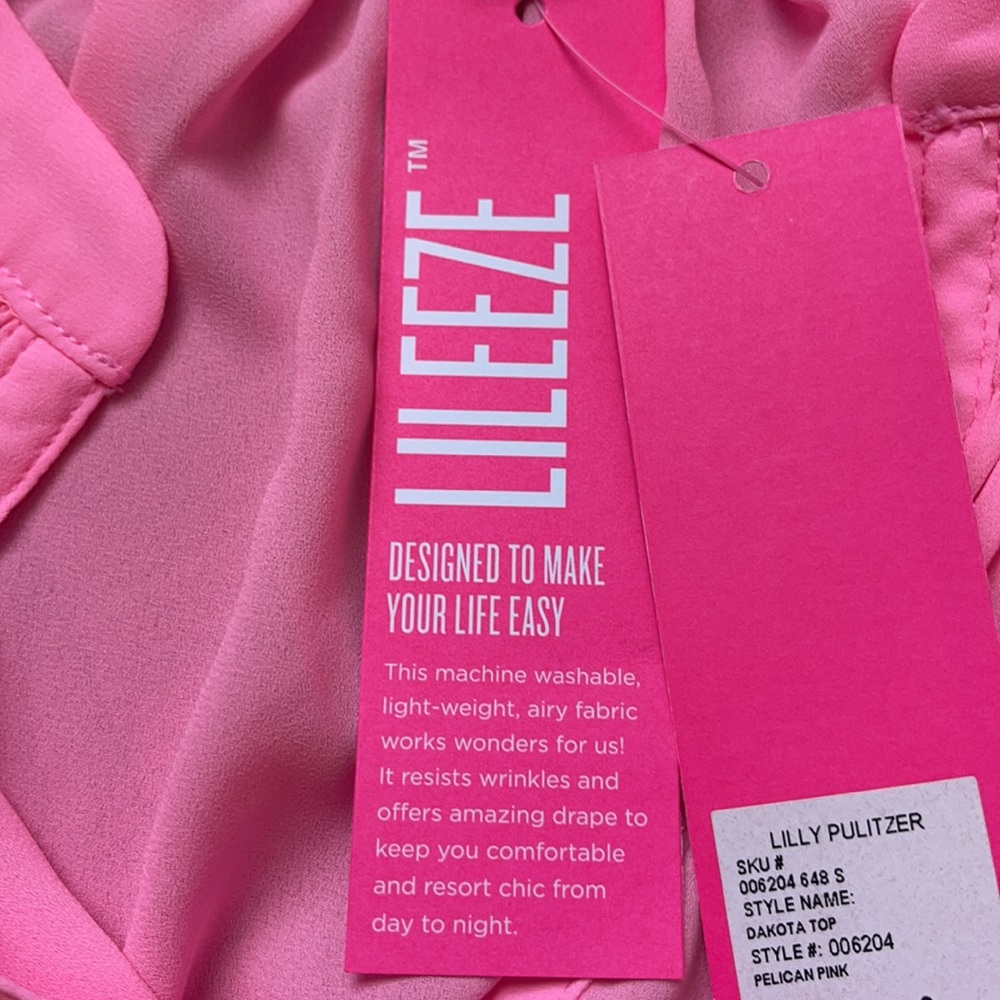 LILLY PULITZER DAKOTA BUTTON DOWN TOP - Picture 8 of 10